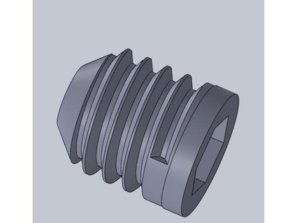 mk8 6mm extruder filament connector screw art design prototipos 3d print model - Mito3D