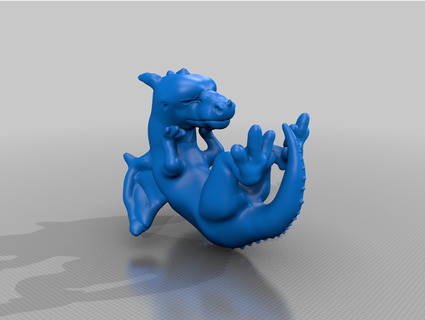 dragon embryo spuzzle 3d print model - Mito3D