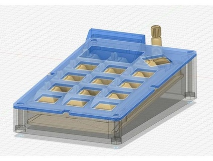 adafruit macropad caso funda tostada 3d print model - Mito3D