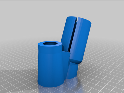 Atualizada cilindro filamento carretel suporte flashforge aventureiro 3 firebat 3d print model - Mito3D