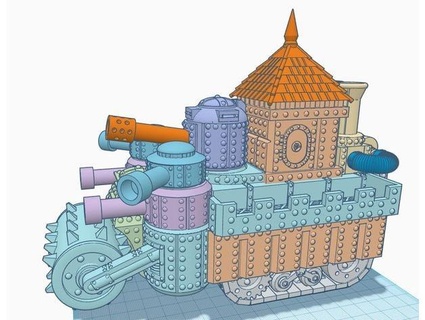 rétro espace ork bataille forteresse mortimergraves 3d print model - Mito3D