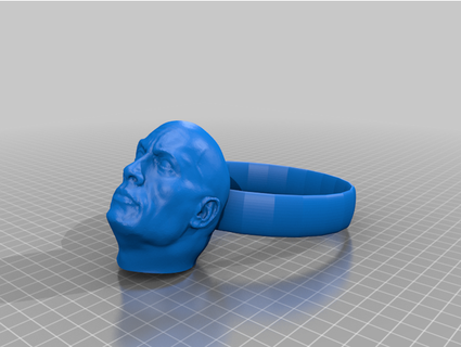 rock anillo mango 3d print model - Mito3D