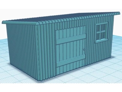 tool shed shack 28mm tolemykus 3d print model - Mito3D