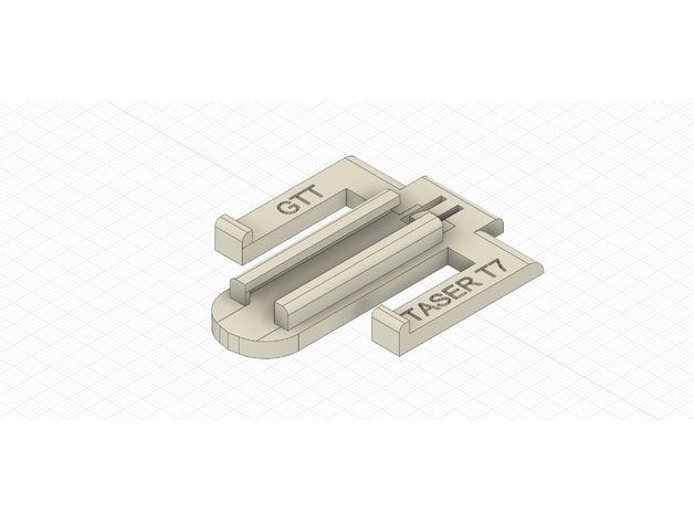 taser t7 axon porte cartouche traissac123 3D print model - Mito3D