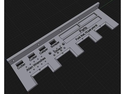 3d printer tool shelf lsiunsuex 3d print model - Mito3D