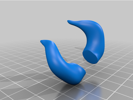 overlord albedo horn accessory cosplay oxo3dprinting 3d print model - Mito3D