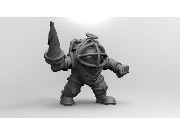 bioshock paizão segurança Darius shem 3D print model - Mito3D