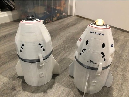 spacex crew cargo dragon spacecraft thespaceengineer 3d print model - Mito3D