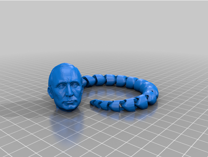 Putin serpiente marioneta pezuña 3d print model - Mito3D