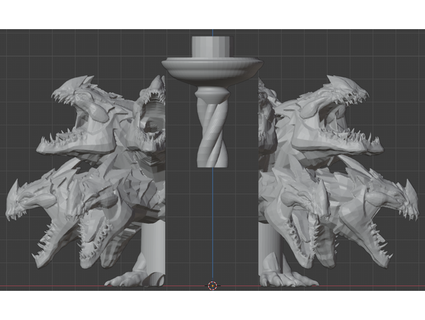 Dragão castiçal incenso cone queimador sólidosteakprime 3d print model - Mito3D