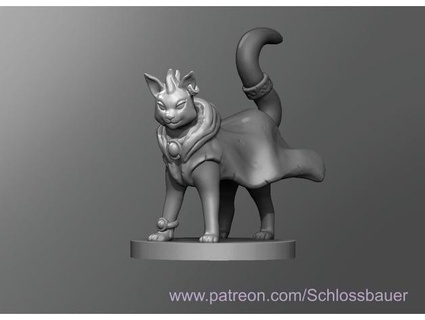 sorcier chat schlossbauer 3d print model - Mito3D