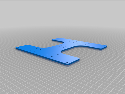 anet e10 carriage plate corrected streetshaker 3d print model - Mito3D