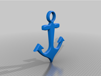 anchor keychain vlroaxa 3d print model - Mito3D
