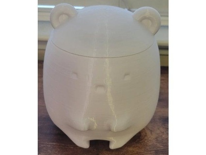 Sumikko polar oso bolígrafo caso funda basura compartimiento deslizar 3d print model - Mito3D