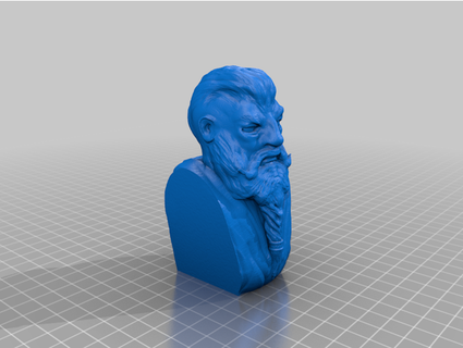 gnarf grumpy dwarf - bust hangman89 3d print model - Mito3D