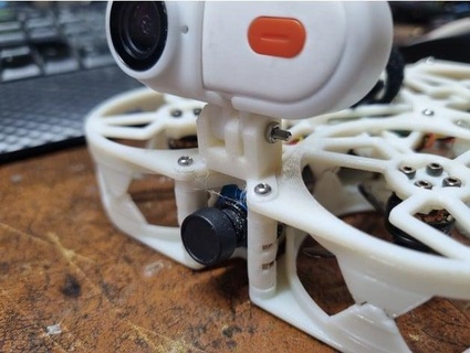 caddx peanut mount bateleur drone frame yithian 3d print model - Mito3D