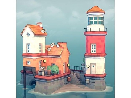 simple lighthouse mangoba 3d print model - Mito3D
