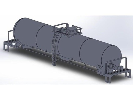 escala Estados Unidos 30k petróleo tanque carga coche vehiculo ppe1000 3d print model - Mito3D