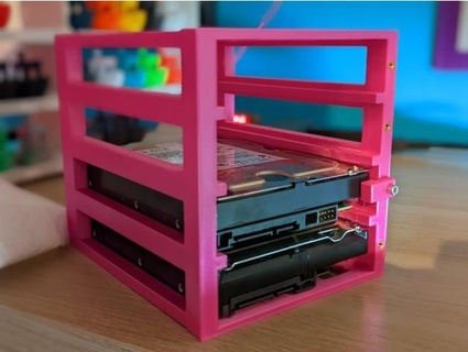 3 he 4 bay hdd cage nade74 3d print model - Mito3D