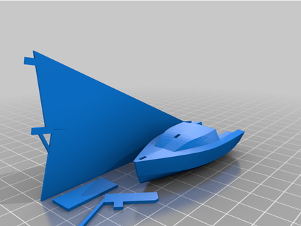 microclase barco vela pequeña modell microger 3d print model - Mito3D