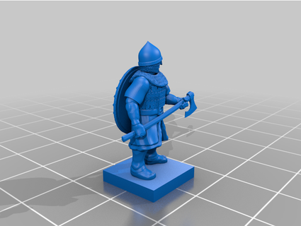 middle ages - eastern roman heavy infantry command guy montag 3d print model - Mito3D