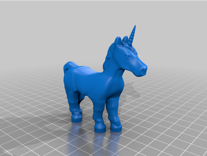 unicorn merandey 3d print model - Mito3D