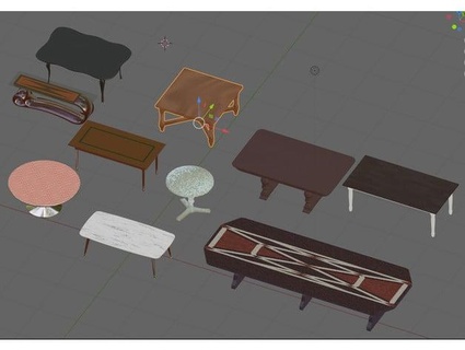 ensemble tables chaises tantinefa 3d print model - Mito3D