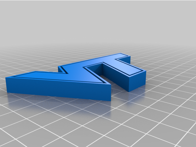 Virginia teknoloji logo 3dslabster 3D print model - Mito3D