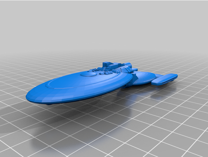 nave estelar geração eremita 3d print model - Mito3D