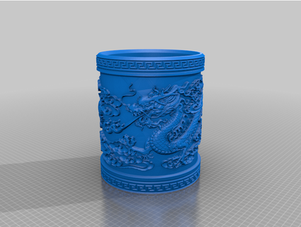Drachen Container Deckel Remix jakal9 3d print model - Mito3D