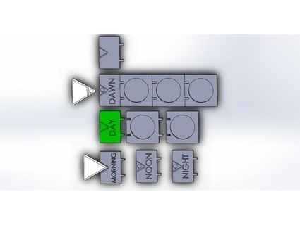 modular medication pill organizer mechabeholder 3d print model - Mito3D