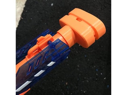 muzzle brake nerf n-strike elite sonic ice centurion blaster dangeronestudio 3d print model - Mito3D