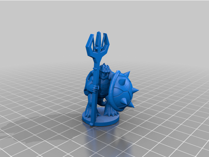 tortle stronger trident grantolomeo 3d print model - Mito3D