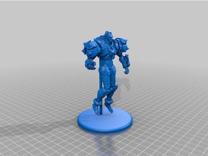 sigma overwatch posed xx sushicat 3d print model - Mito3D