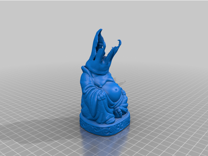 graboid Bouddha robhemi 3d print model - Mito3D