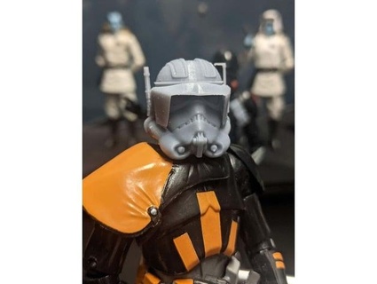 Preto Series 1 12 imperial comandante cody tempestade Soldado capacete pitt817 3d print model - Mito3D