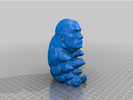 Dwayne tardirock Johnson Çilli bilim 3d print model - Mito3D