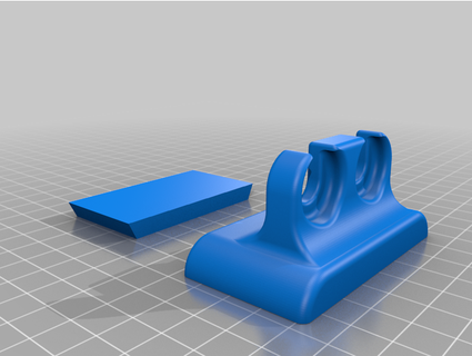 electric toothbrush holder - removable bkomac 3d print model - Mito3D