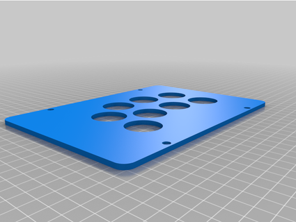 opencade sega2p 8 pulsante pannello jcshumpert 3d print model - Mito3D