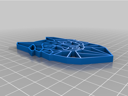 geometrisch Wolf Remix Desinteresse 3d print model - Mito3D