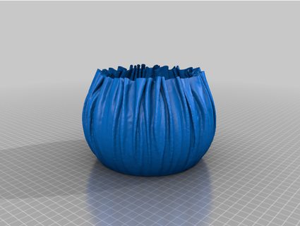 cloth vase v09 lat fab 3d print model - Mito3D