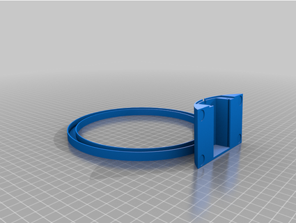 clock base 170mm solid led ring madmic1314 3d print model - Mito3D