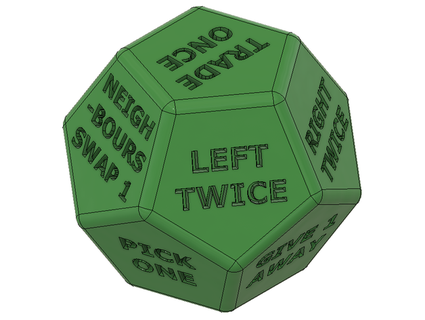 12 sided present game dice cheesymario 3d print model - Mito3D