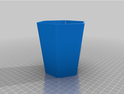 hexagonal pen cup vasacermak 3d print model - Mito3D