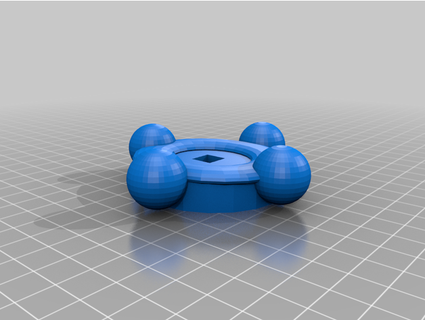 shower faucet knob overlord961 3d print model - Mito3D