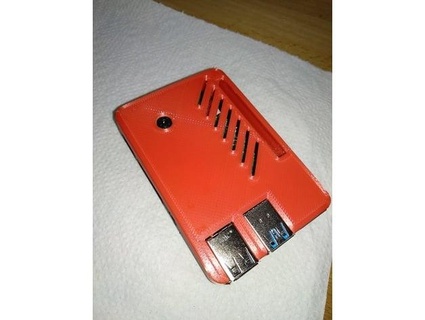 raspberry pi 4 case internal cam pins ratchet hamster 3d print model - Mito3D
