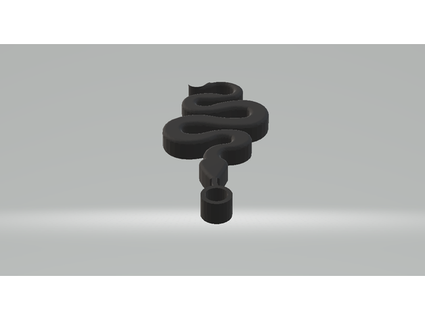 snake pendant silverxrevlis 3d print model - Mito3D
