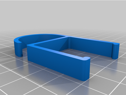 cabo grampo escrivaninha perna rio 3d print model - Mito3D