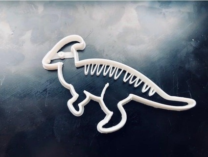 Plätzchen Cutter Parasaurolophus schlagen 3d print model - Mito3D