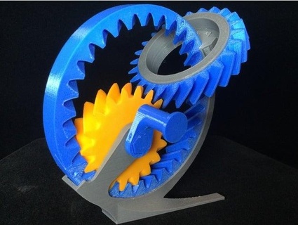 helical gear kinetic object plusalphadesigns 3d print model - Mito3D